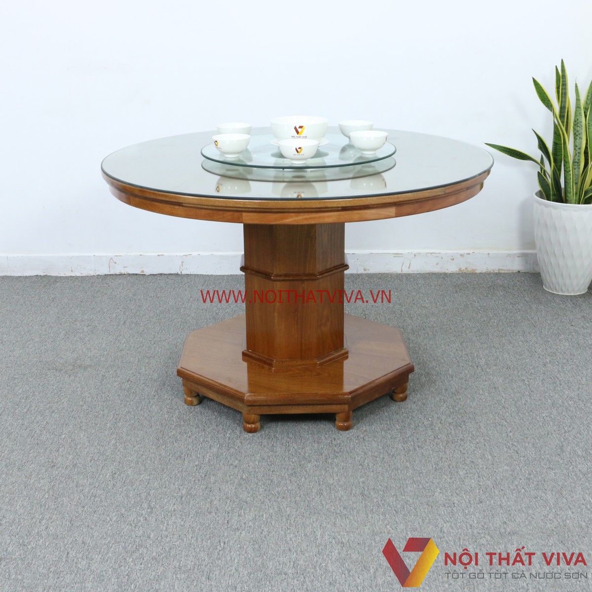 Đa dạng mẫu mã bàn ăn tròn bằng gỗ theo xu hướng dành cho gia đình Việt