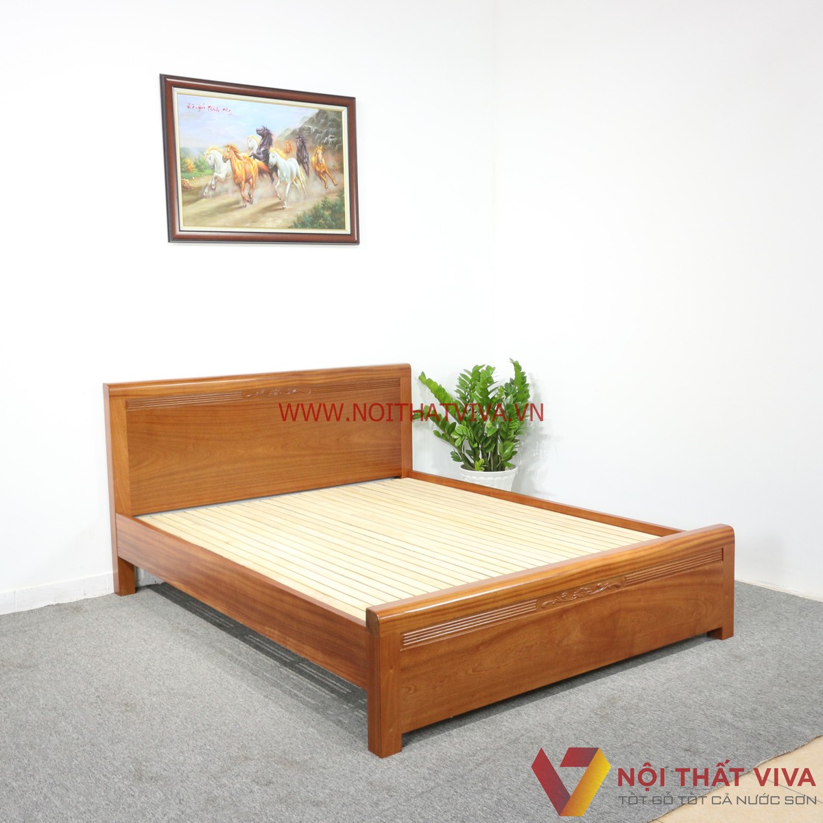 giường ngủ gỗ Xoan Đào