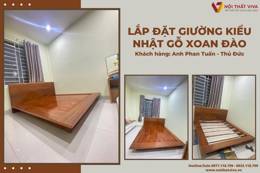 Điểm danh loạt giường ngủ kiểu Nhật 1m8 đáng sở hữu tại Nội thất Viva