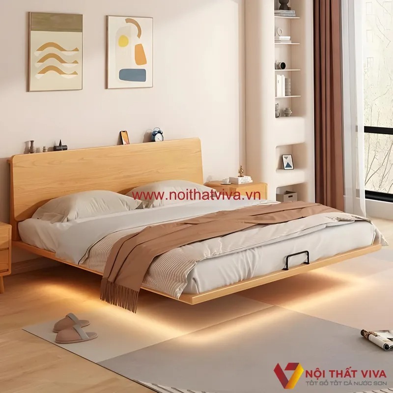 Điểm danh loạt giường ngủ kiểu Nhật 1m8 đáng sở hữu tại Nội thất Viva