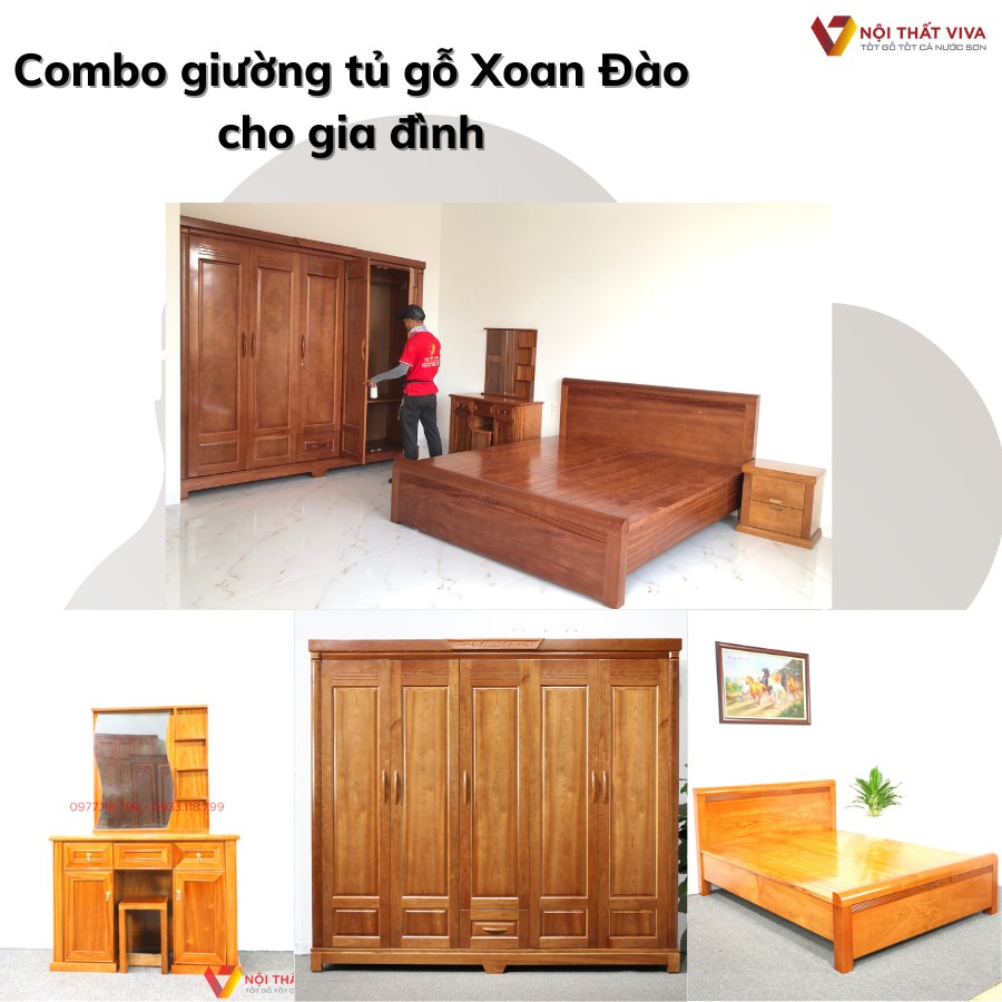 Điểm danh những combo giường tủ gỗ tự nhiên thịnh hành và bán chạy nhất