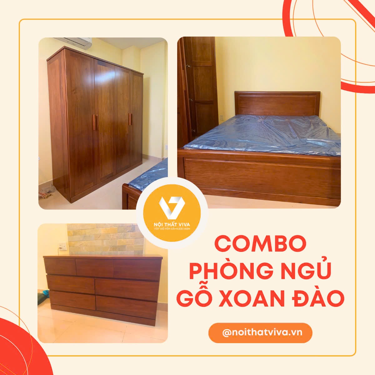 Điểm danh những combo giường tủ gỗ tự nhiên thịnh hành và bán chạy nhất