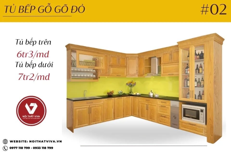 Giá tủ bếp gỗ tự nhiên bao nhiêu 1m? Xem ngay để dự trù chi phí Giá tủ bếp gỗ tự nhiên bao nhiêu 1m? Xem ngay để dự trù chi phí
