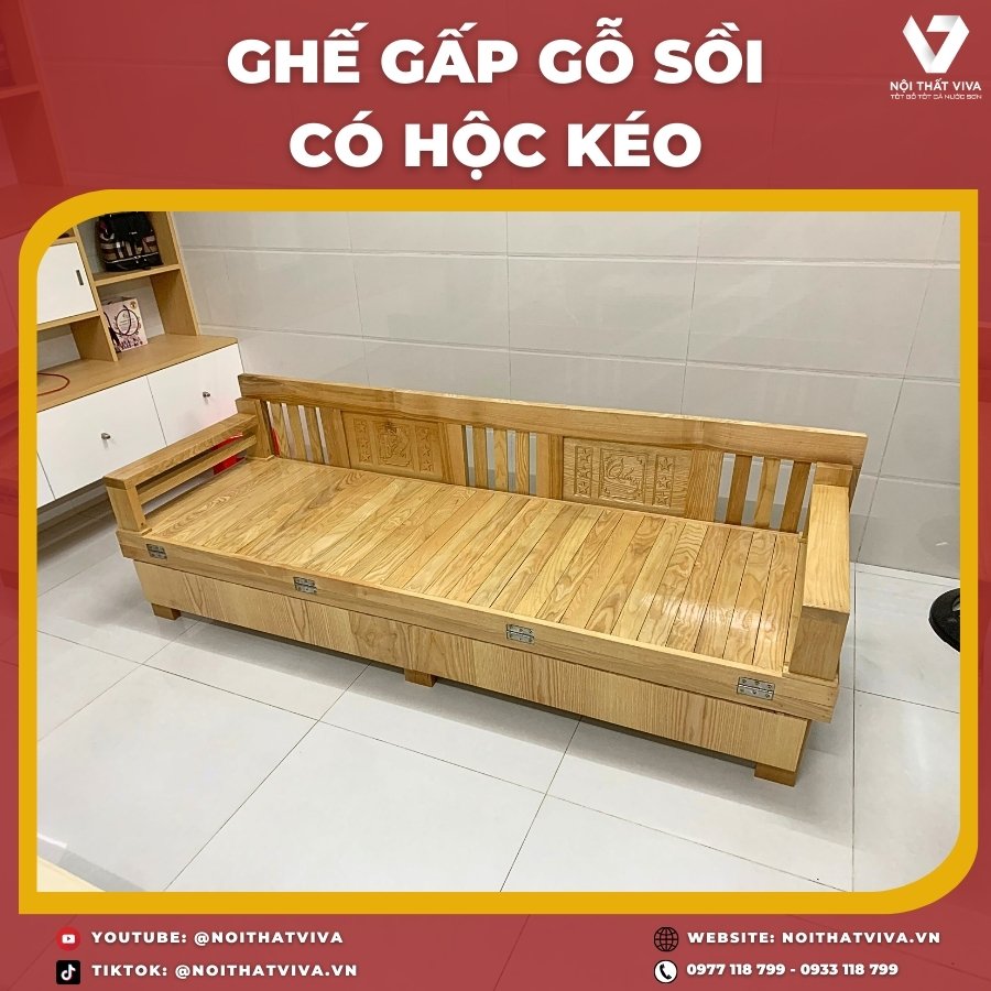 Giao Lắp Ghế Gấp Gỗ Sồi - Đa Năng, Tiện Lợi và Sang Trọng