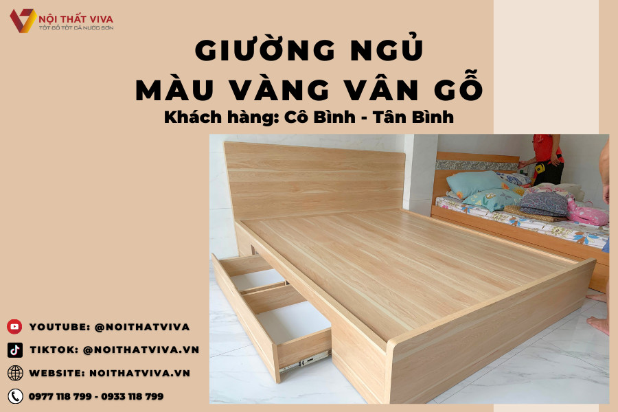  Giao Lắp Giường Ngăn Kéo Gỗ Công Nghiệp cô Bình - Tân Bình