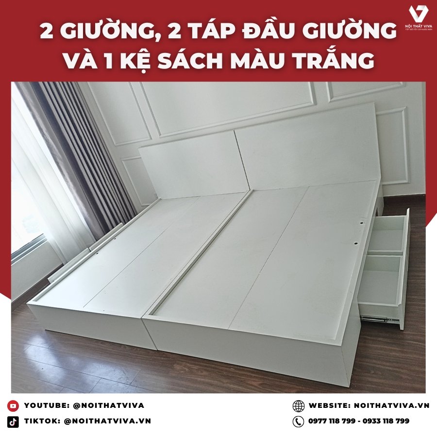 Giao Lắp Giường Ngủ Hiện Đại Bằng Gỗ MDF - Tinh Hoa Sự Sang Trọng