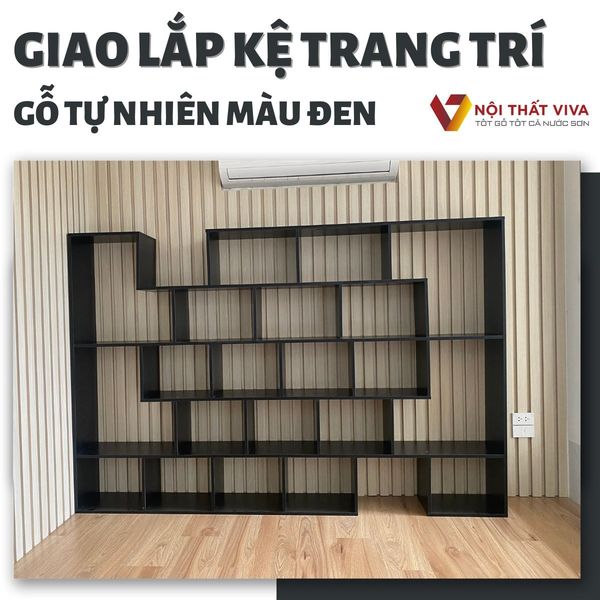 Giao Lắp Mẫu Tủ Kệ Phòng Khách Đẹp Tinh Hoa Nội Thất Hiện Đại