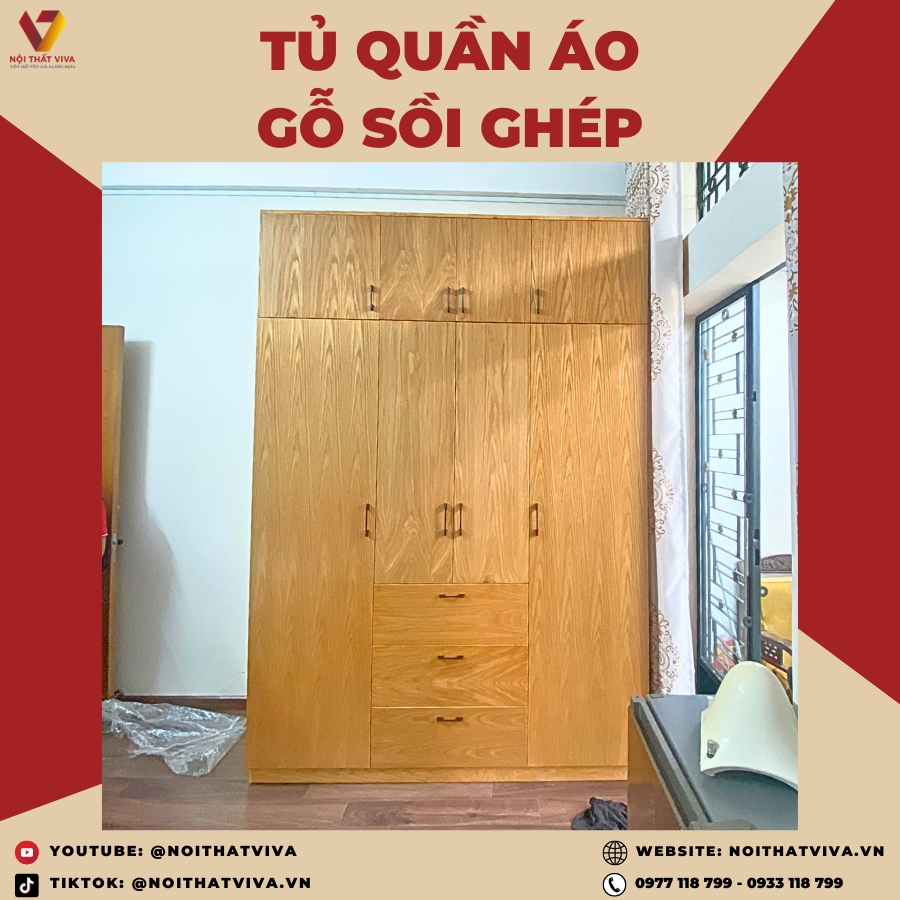 Giao Lắp Tủ Quần Áo Bằng Gỗ Đẹp Tối Ưu Hóa Không Gian