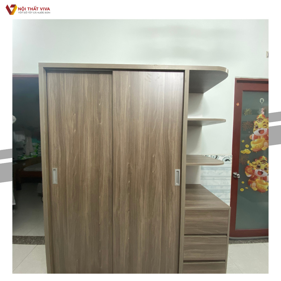 Giao Lắp Tủ Quần Áo Gỗ MDF Phủ Melamine "Chị Dung - Quận 12"