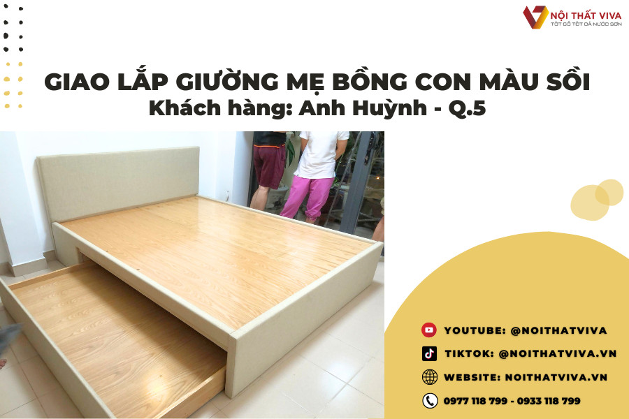 Giường Mẹ Bồng Con: Sự Kết Hợp Hoàn Hảo Của Tiện Ích Và Sự Êm Ái