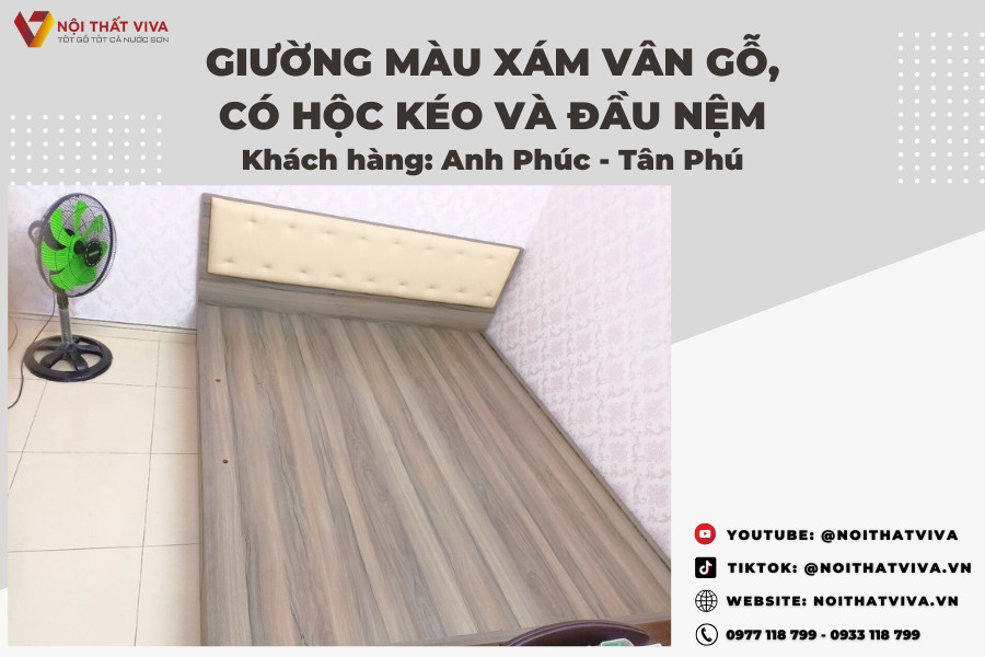 Giường Ngủ Đơn Giản Hiện Đại Tinh Tế Và Tiện Ích Tại Nội Thất Viva