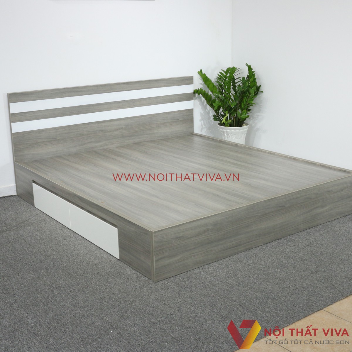 giường ngủ gỗ ép giá rẻ
