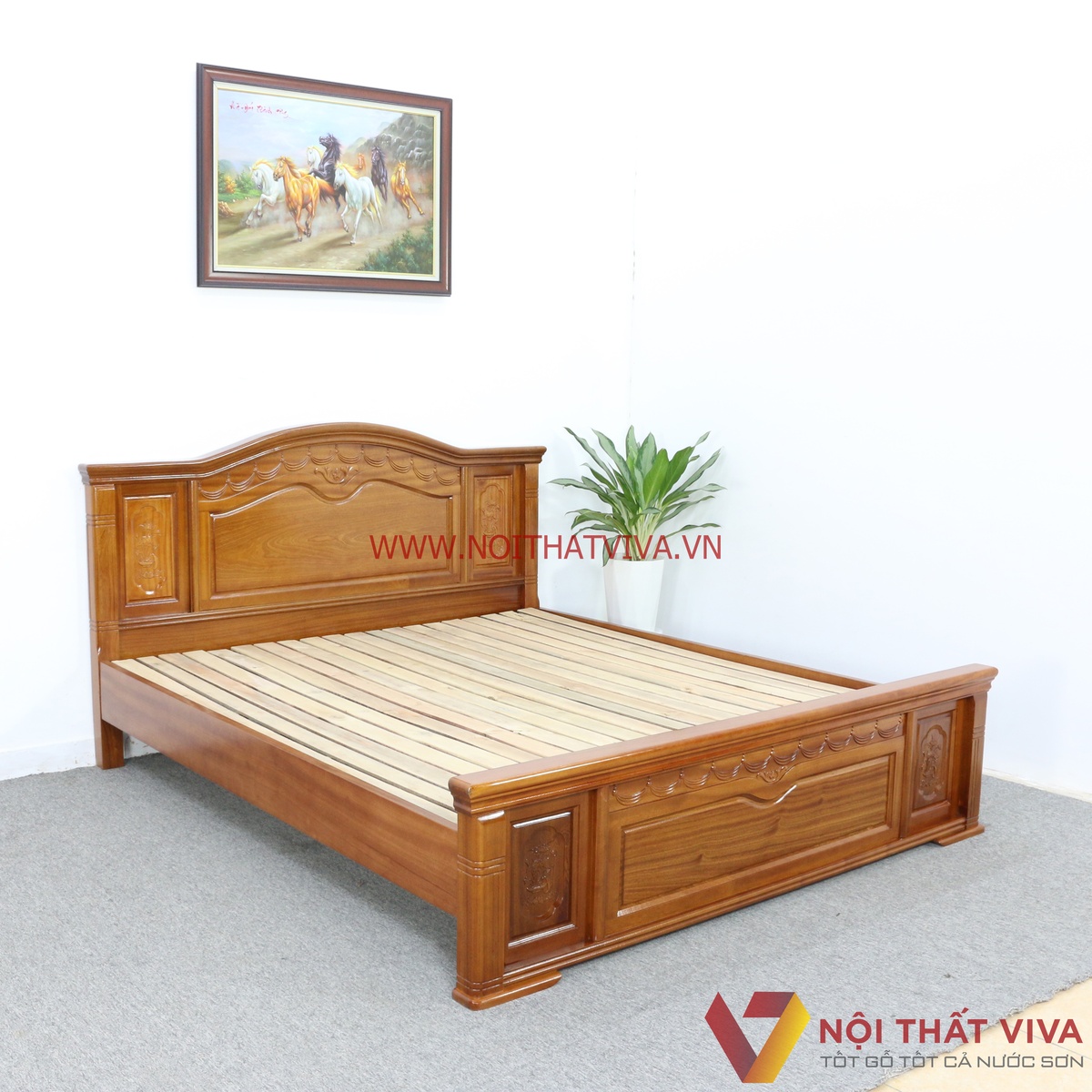 Giường ngủ gỗ xoan vô vàn lựa chọn – mang đến không gian hoàn hảo