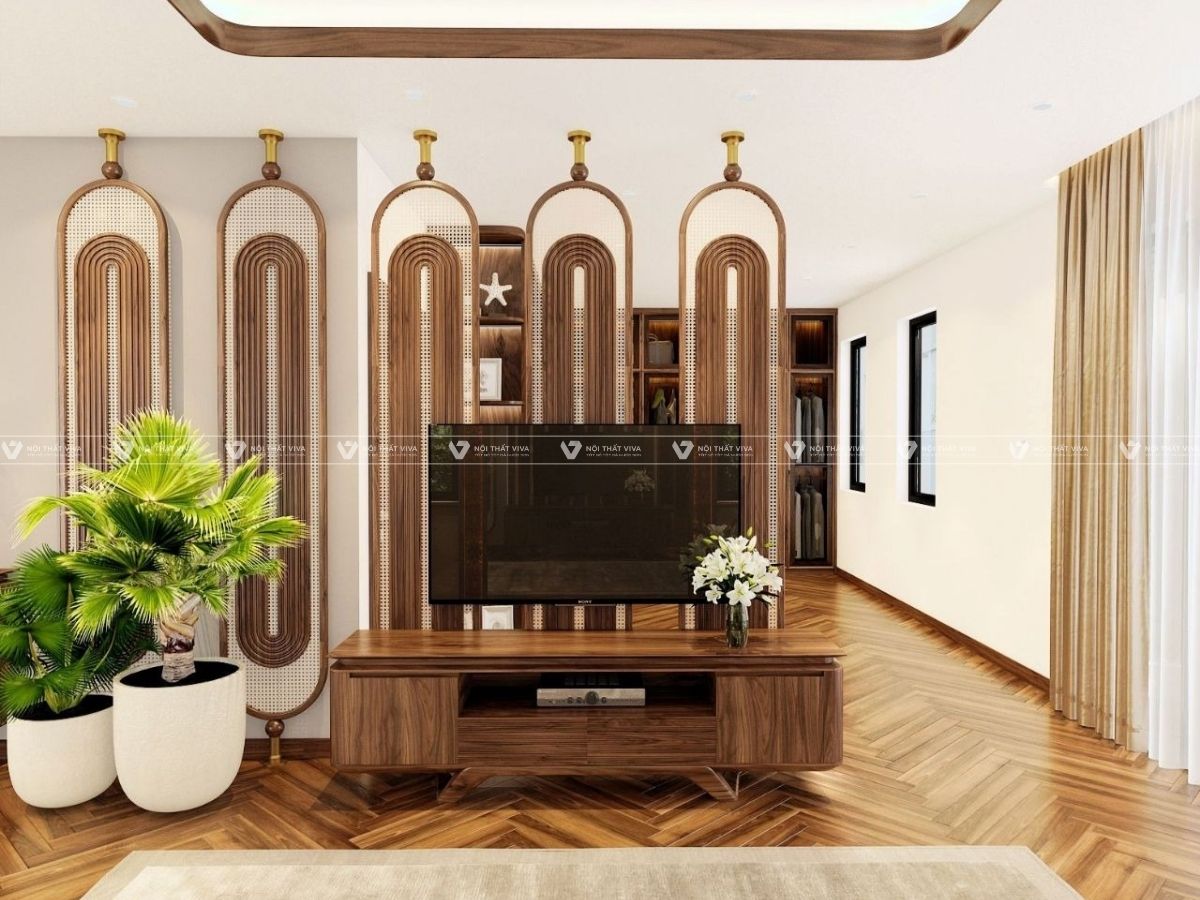 Gợi ý 30+ kệ tivi nguyên khối đẹp, độc, sang cho mọi phòng khách