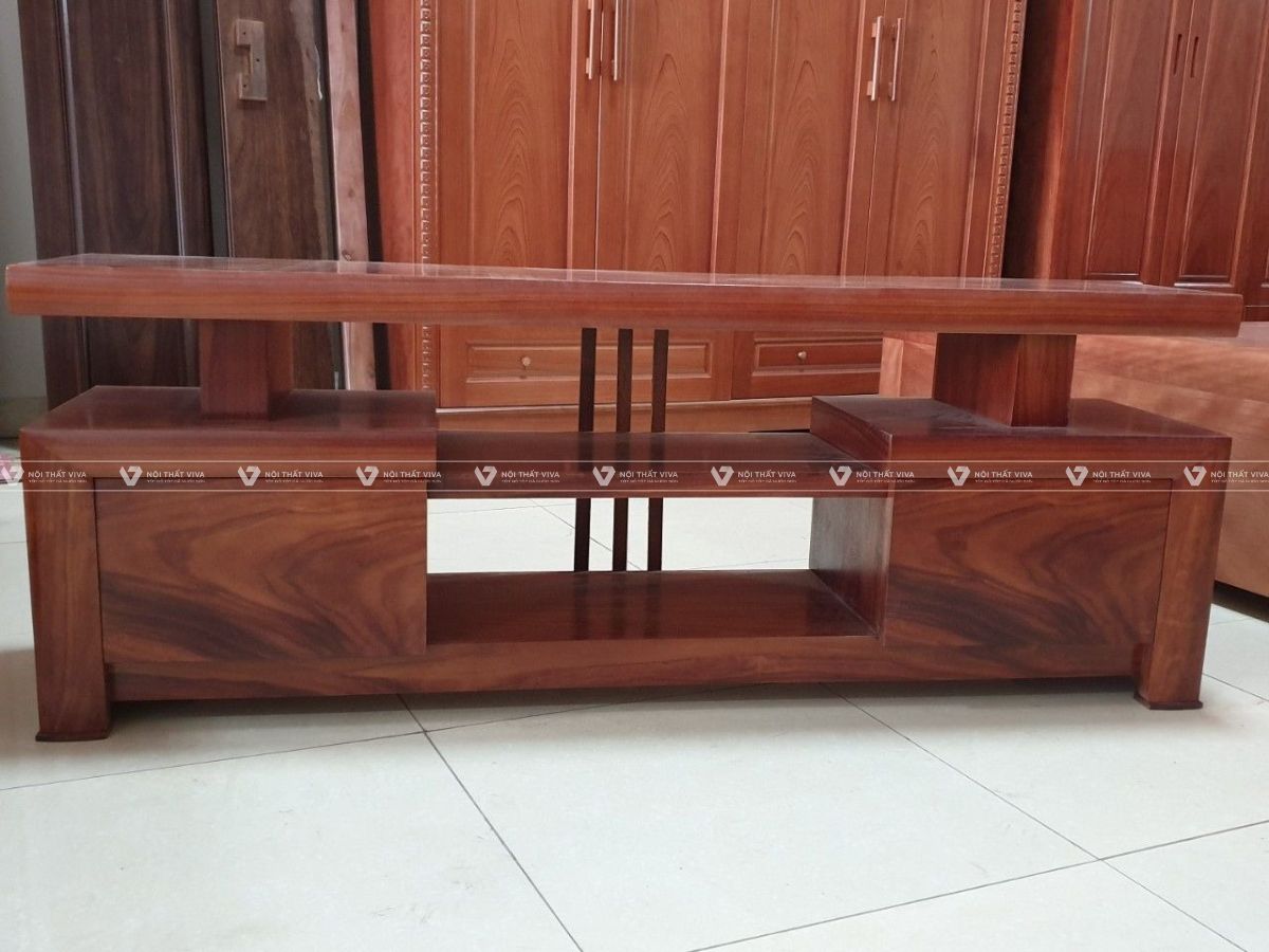 Gợi ý 30+ kệ tivi nguyên khối đẹp, độc, sang cho mọi phòng khách