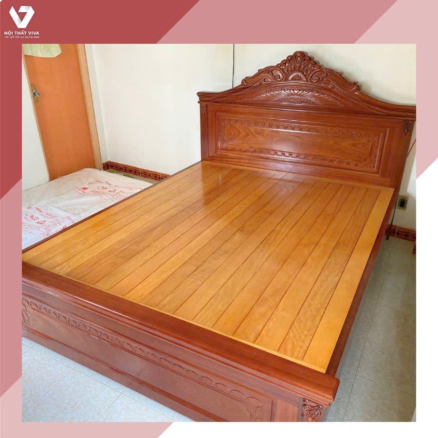 Gợi ý 10 mẫu giường gỗ xoan đào đáng mua nhất hiện nay