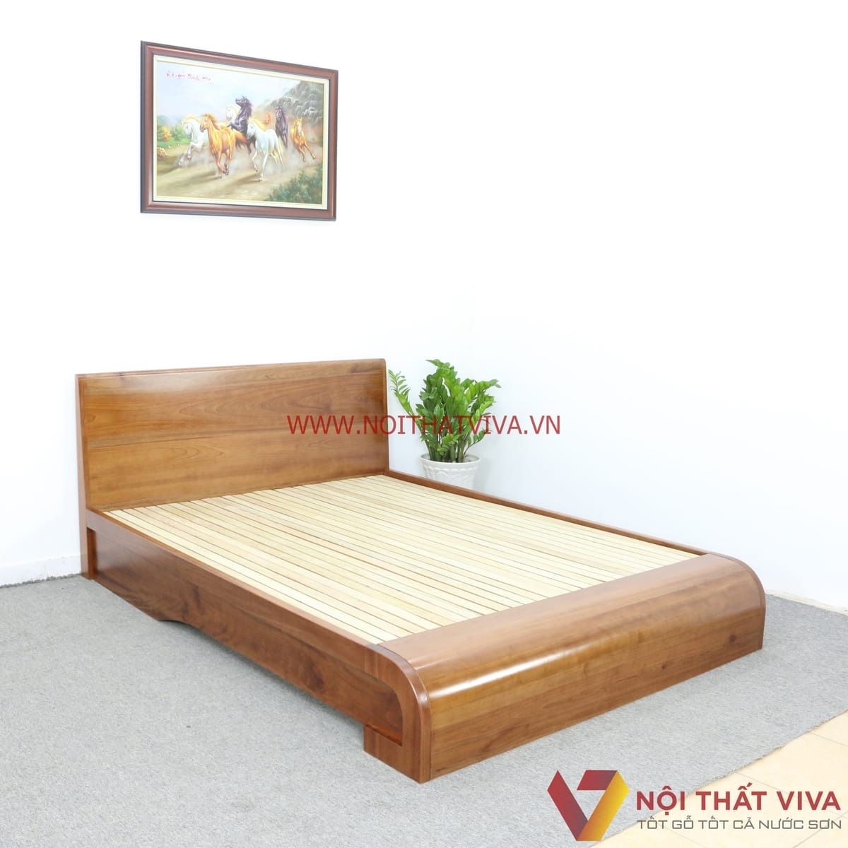 Gợi ý 10 mẫu giường gỗ xoan đào đáng mua nhất hiện nay