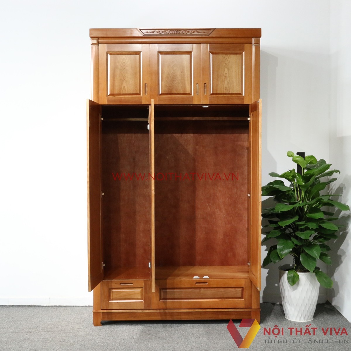 Gợi ý 4+ mẫu tủ kịch trần 3m thiết kế tối ưu không gian phòng ngủ 
