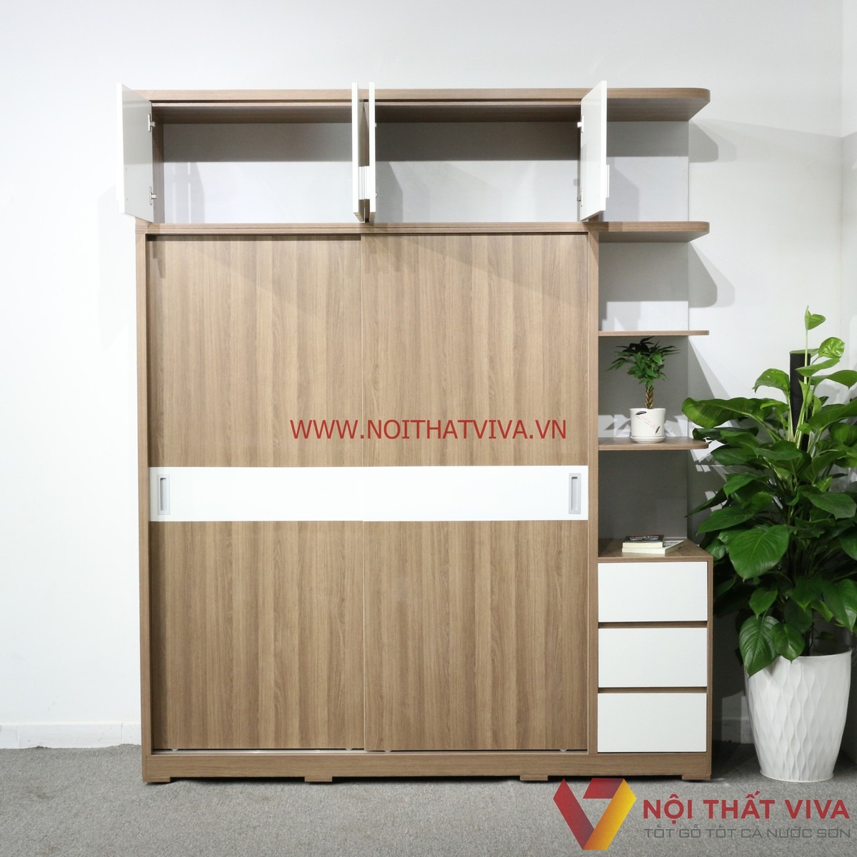 Gợi ý 4+ mẫu tủ kịch trần 3m thiết kế tối ưu không gian phòng ngủ 