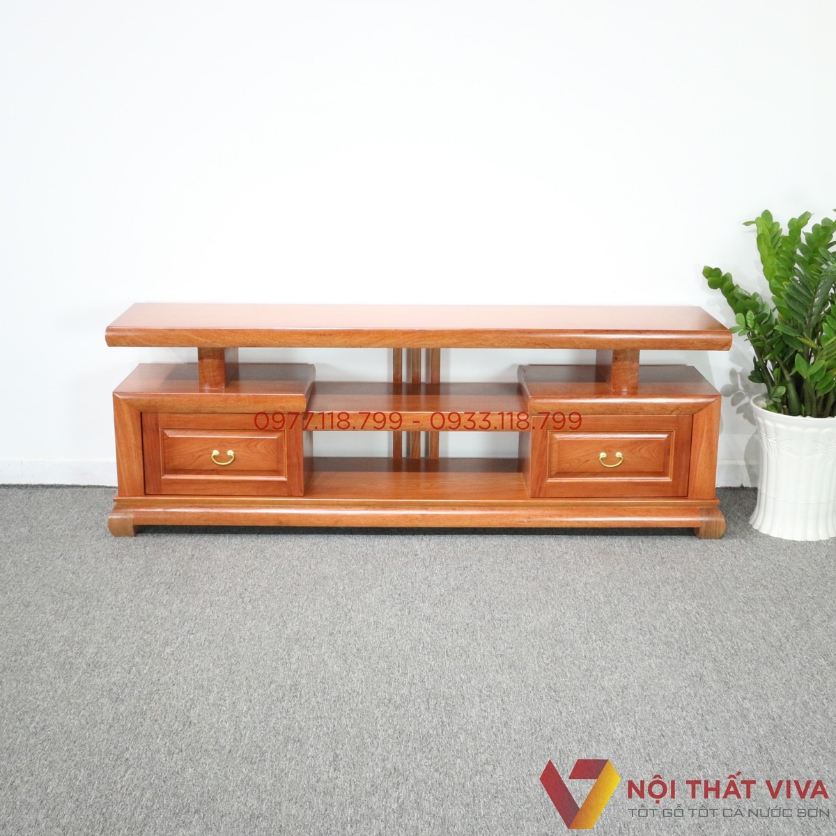 [Hot] 10+ mẫu kệ tivi gỗ hương đá đẹp, cao cấp kèm báo giá mới nhất 2025