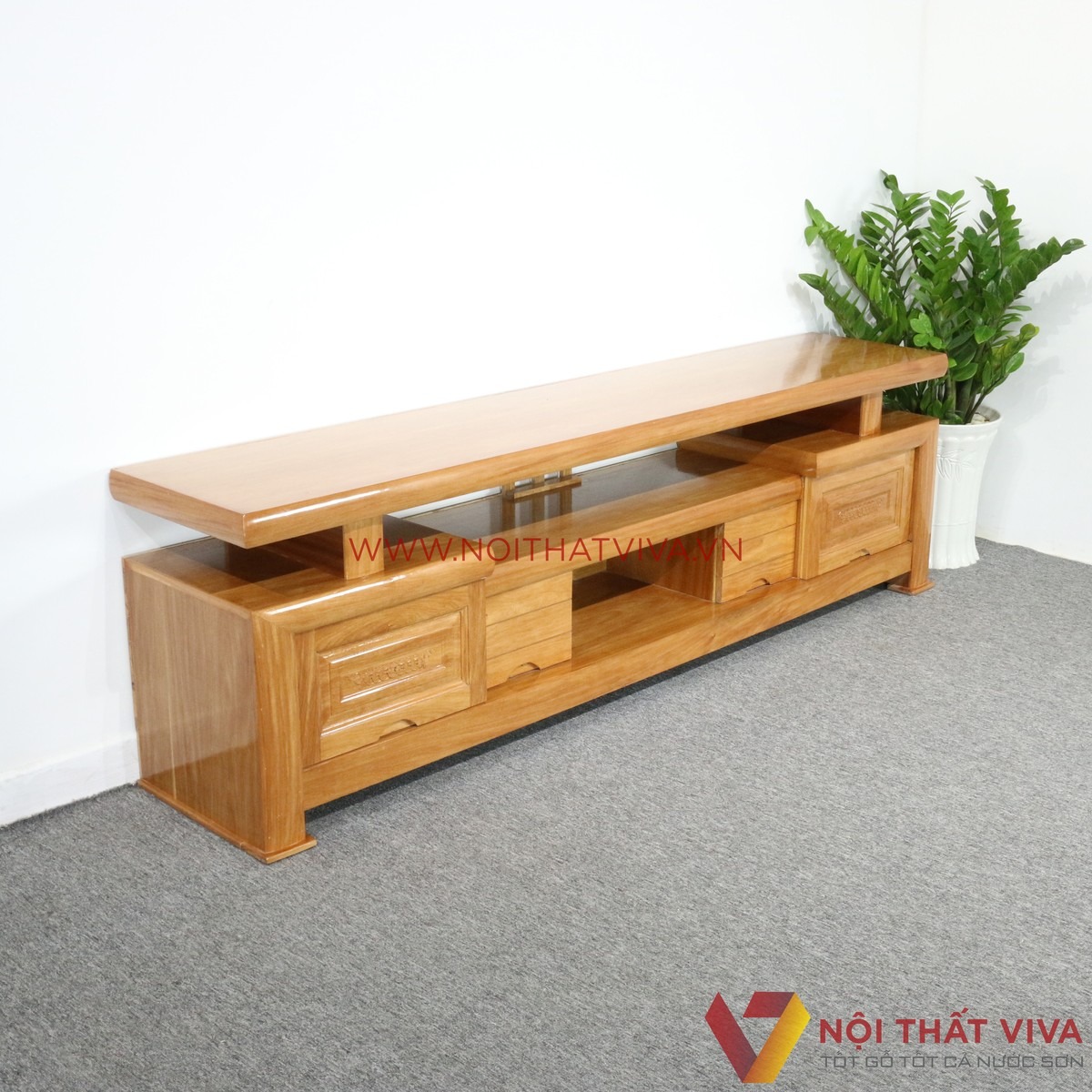 [Hot] 10+ mẫu kệ tivi gỗ hương đá đẹp, cao cấp kèm báo giá mới nhất 2025