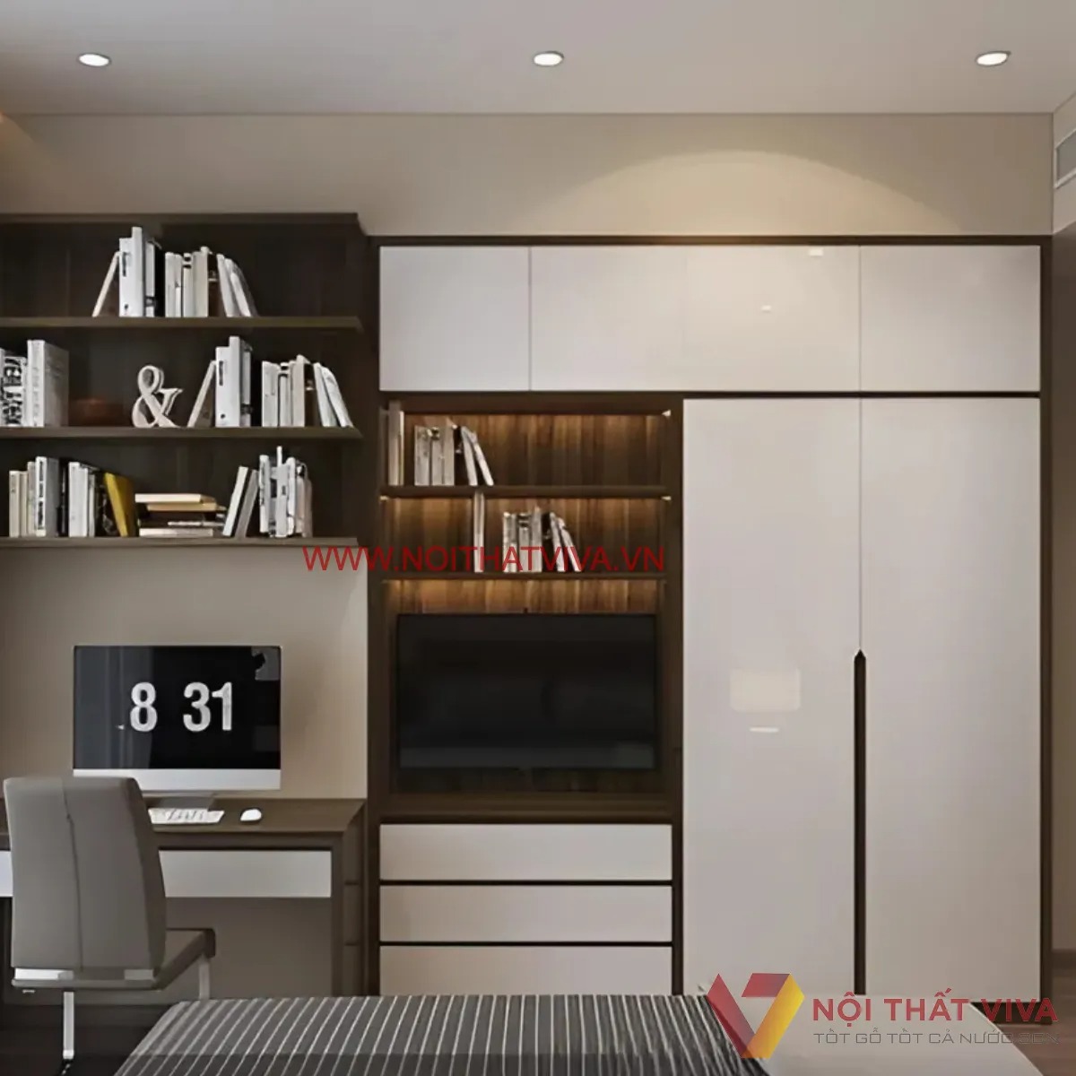 [HOT] Kích thước tủ quần áo âm tường chuẩn và những mẫu đẹp nhất