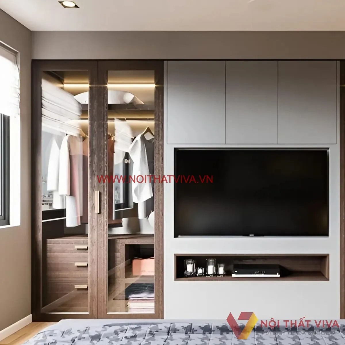 [HOT] Kích thước tủ quần áo âm tường chuẩn và những mẫu đẹp nhất
