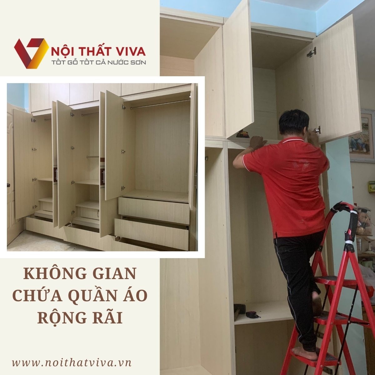[HOT] Kích thước tủ quần áo âm tường chuẩn và những mẫu đẹp nhất