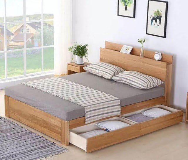giường ngủ gỗ sồi