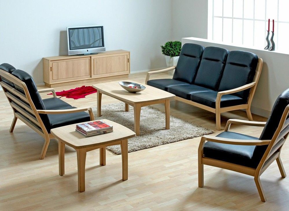 Những mẫu bàn ghế sofa gỗ cho phòng khách nhỏ đẹp nhất