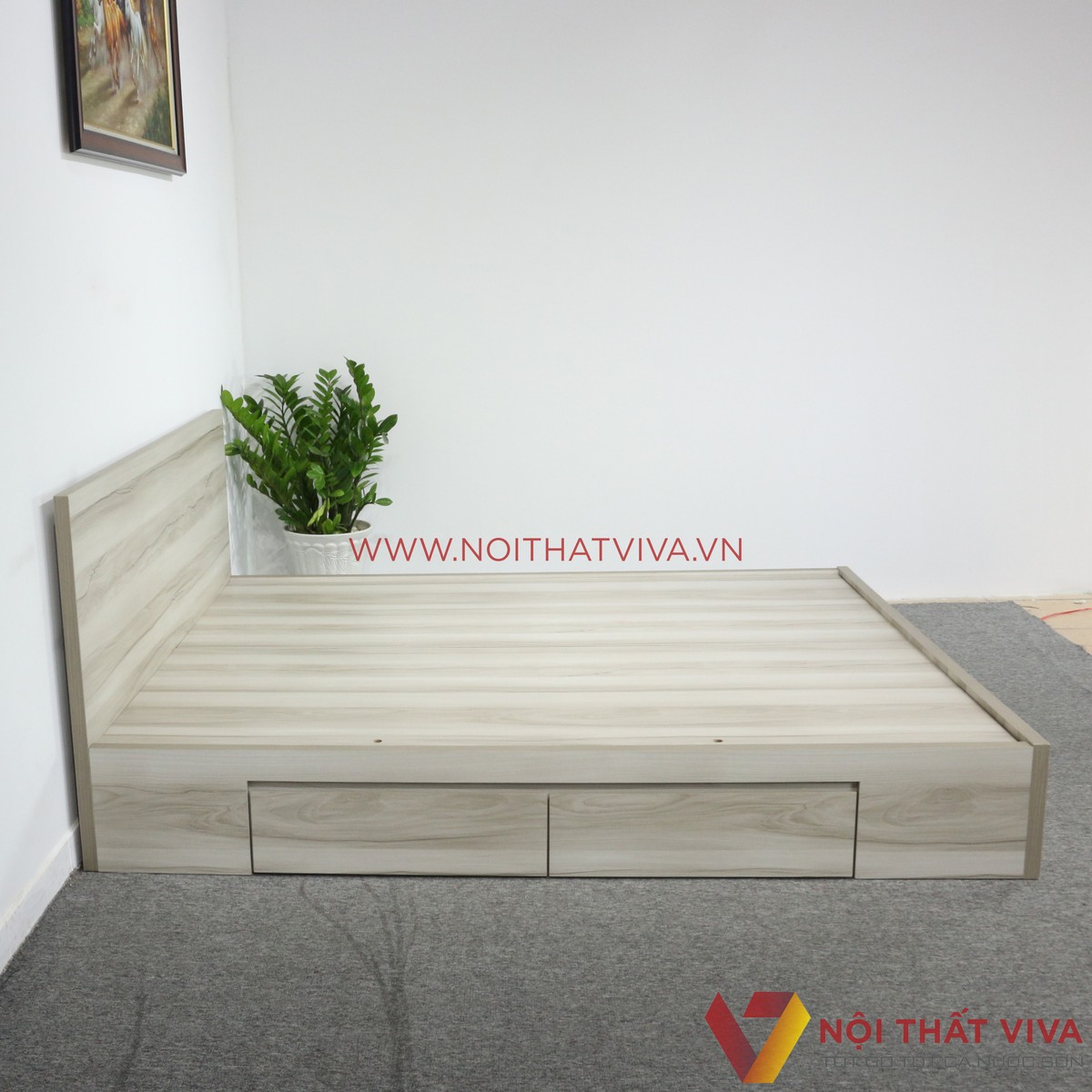 mẫu giường mdf đẹp