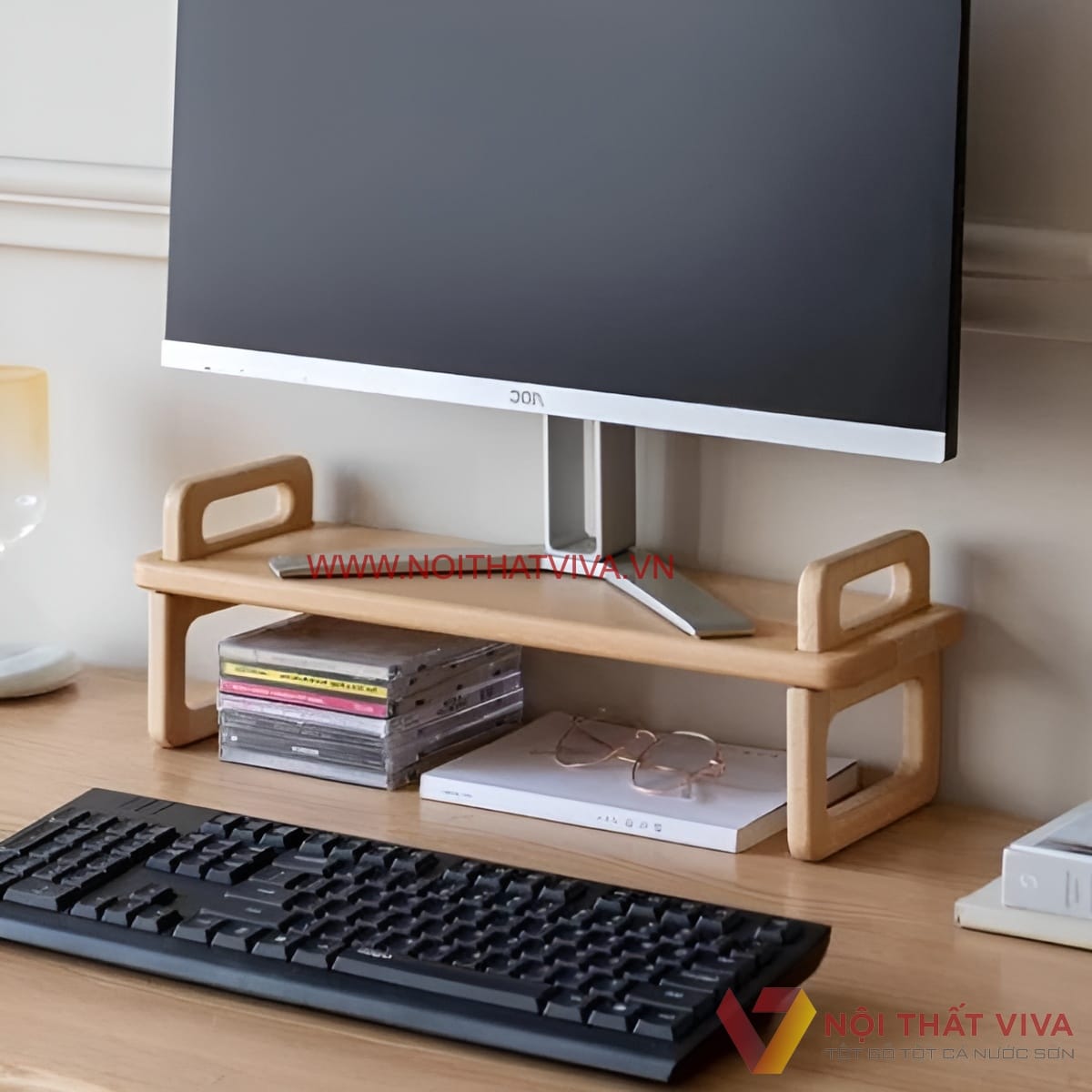 Kệ Để Bàn Làm Việc Văn Phòng Gỗ Tự Nhiên Chất Lượng Bền Bỉ