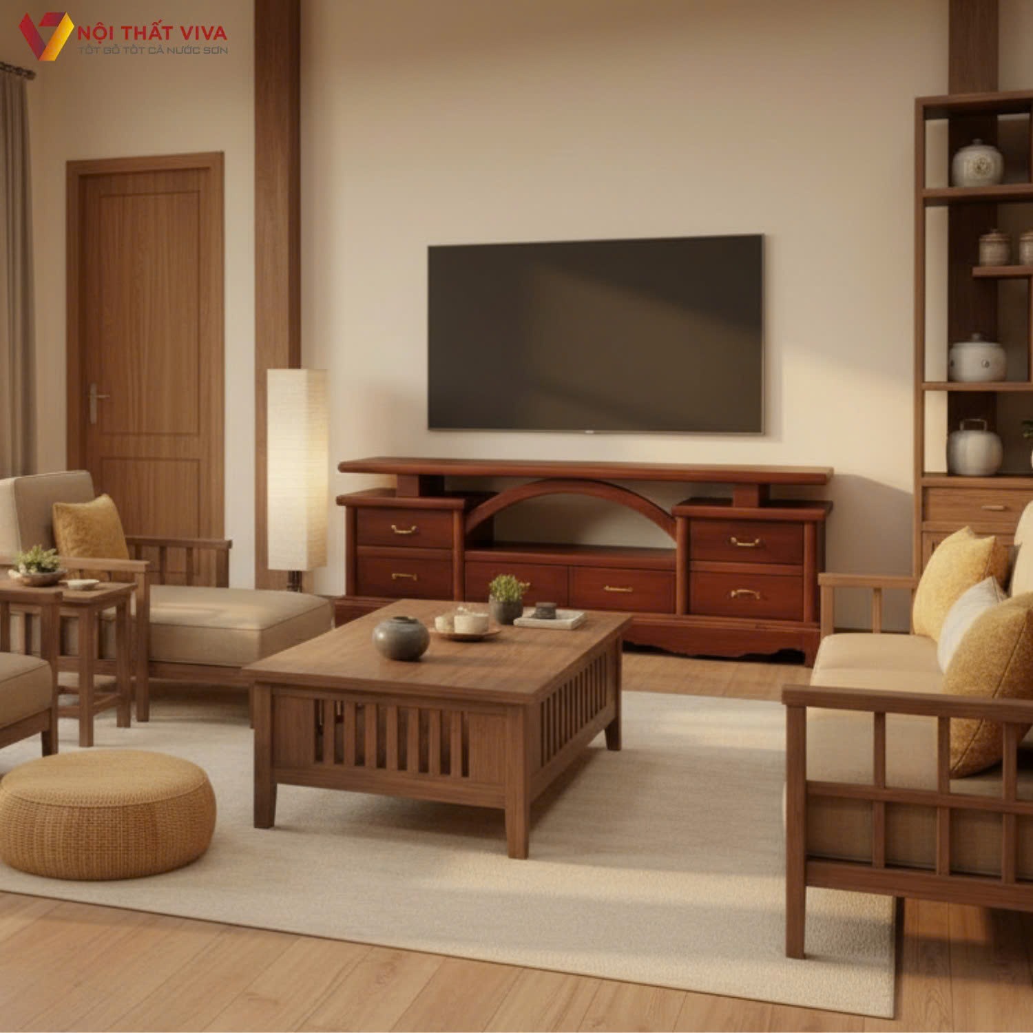 Kệ tivi gỗ tự nhi&ecirc;n hiện đại c&oacute; những ưu điểm g&igrave; nổi bật?