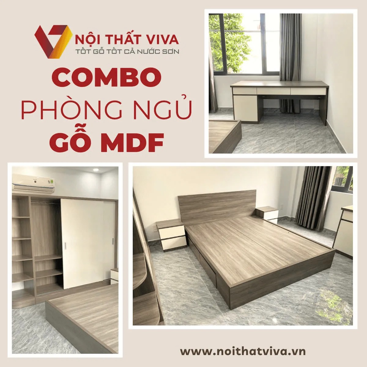 Khám phá các mẫu combo nội thất phòng ngủ nhỏ đáng đầu tư cho căn hộ