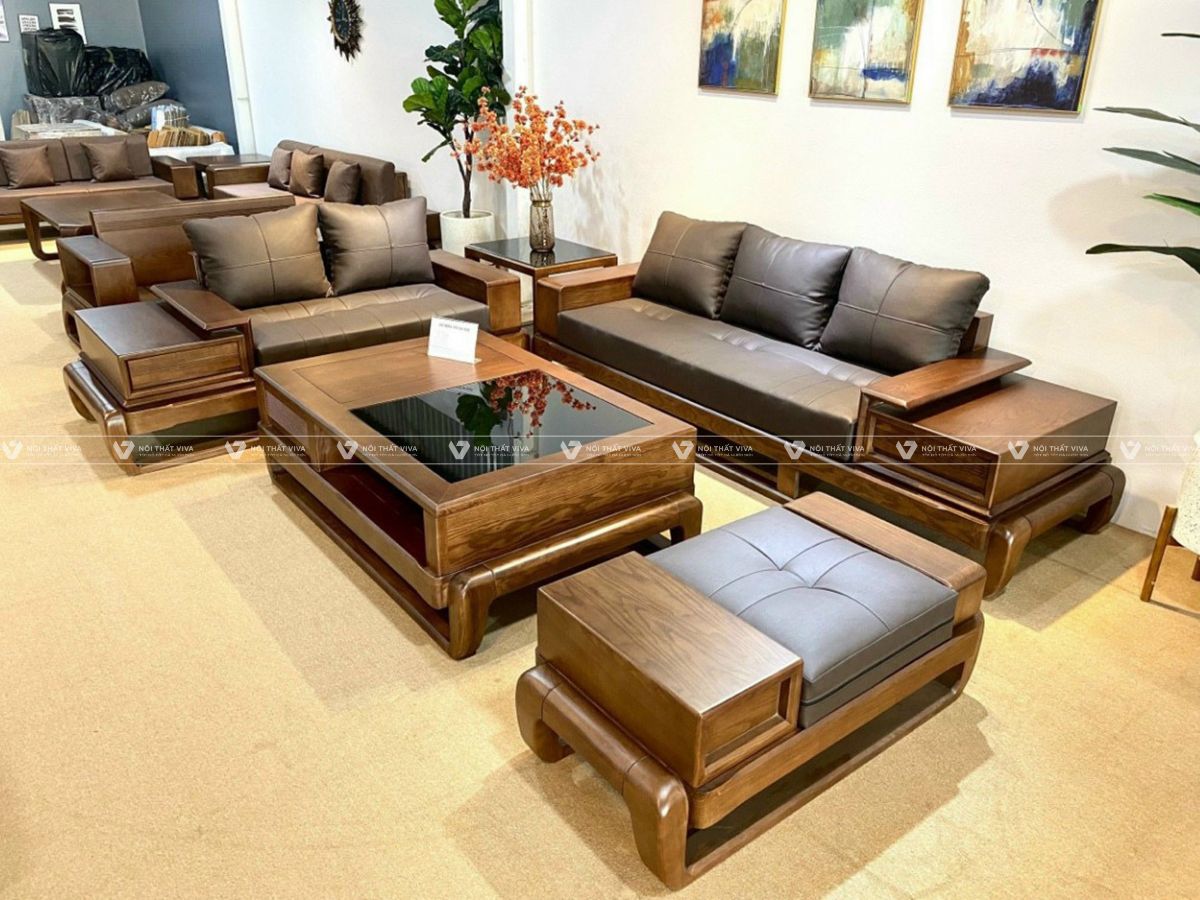 Kh&aacute;m ph&aacute; những mẫu ghế sofa gỗ &oacute;c ch&oacute; đẹp, khiến ph&ograve;ng kh&aacute;ch th&ecirc;m đẳng cấp   