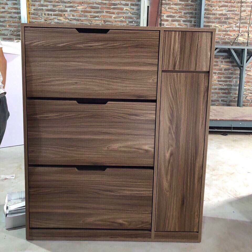 Khám phá tủ giày gỗ óc chó cao cấp đẹp, tiện nghi, sang trọng 