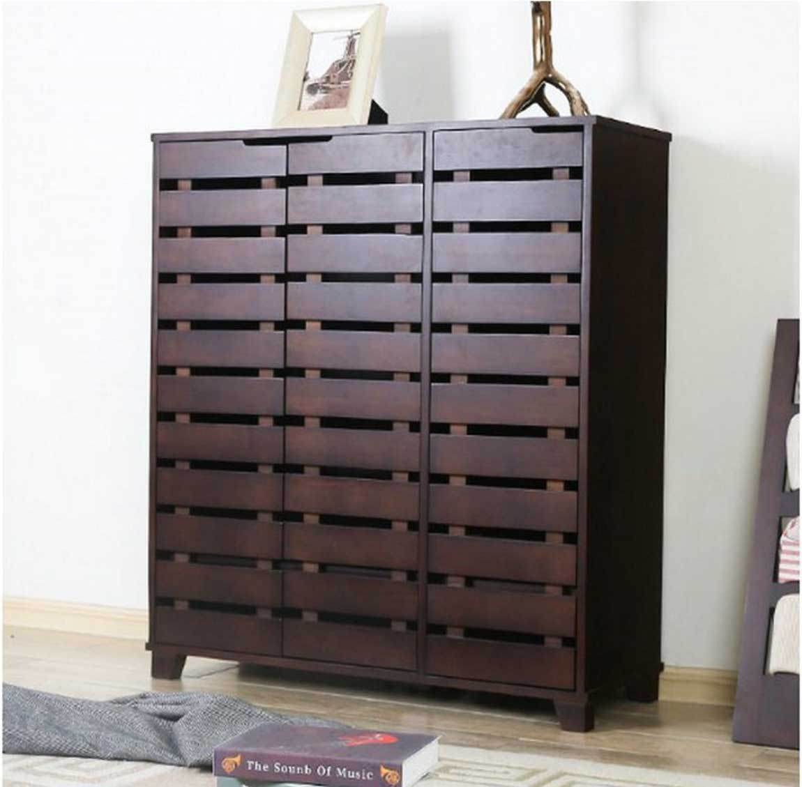 Khám phá tủ giày gỗ óc chó cao cấp đẹp, tiện nghi, sang trọng 