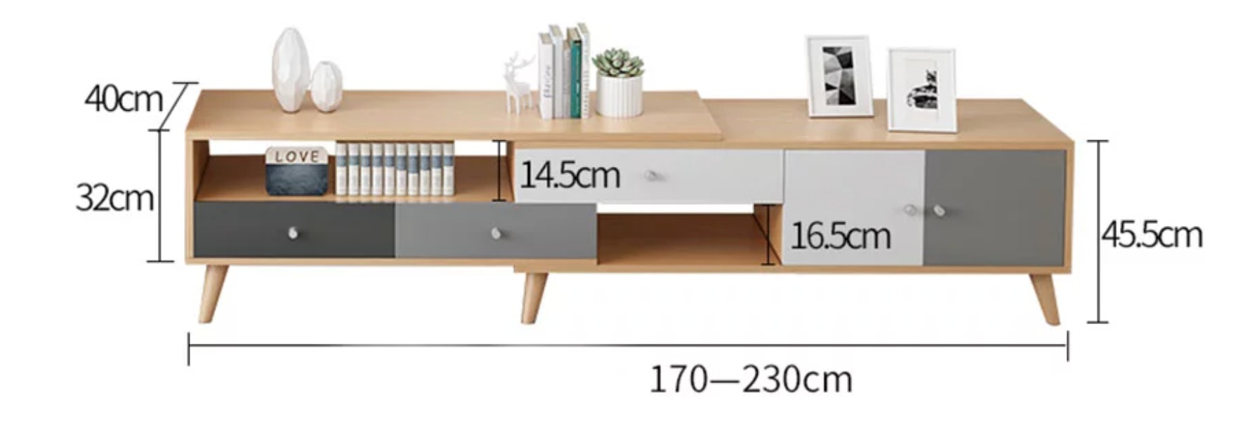 K&iacute;ch thước kệ tivi chuẩn l&agrave; bao nhi&ecirc;u? C&aacute;ch chọn ph&ugrave; hợp từng kh&ocirc;ng gian