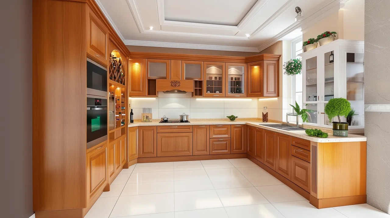 Kích thước tủ bếp gỗ công nghiệp chuẩn phong thủy, hợp với người Việt