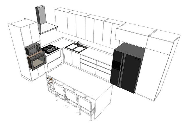 Kích thước tủ bếp gỗ công nghiệp chuẩn phong thủy, hợp với người Việt