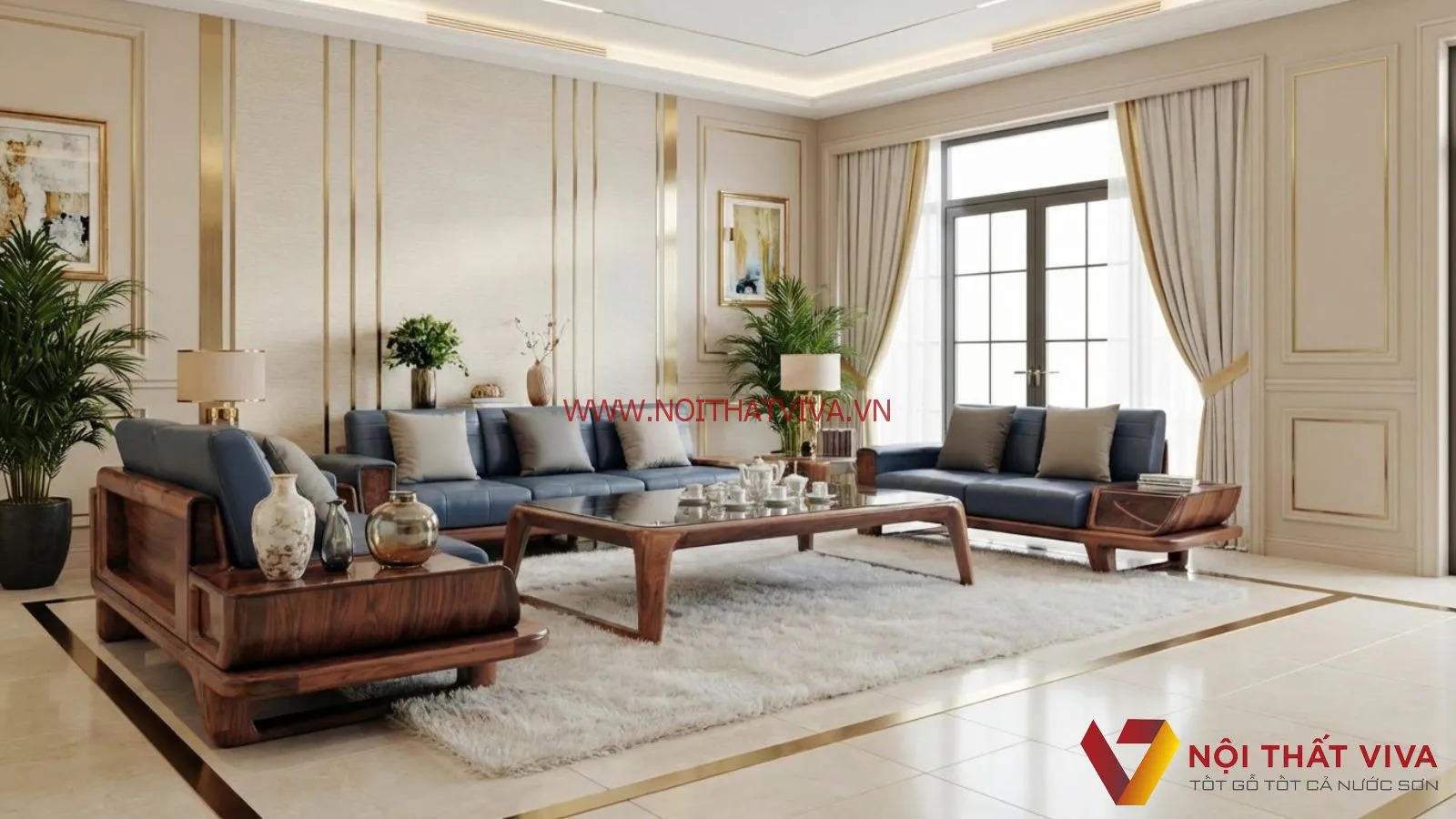 Kinh nghiệm chọn sofa &oacute;c ch&oacute; cho ph&ograve;ng kh&aacute;ch rộng sang trọng   