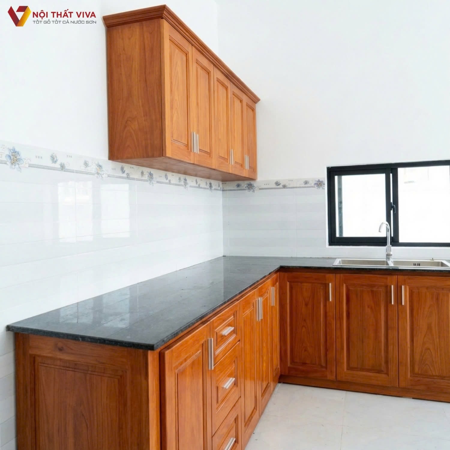 Kinh nghiệm thi c&ocirc;ng tủ bếp chữ l đơn giản bền, đẹp theo thời gian    