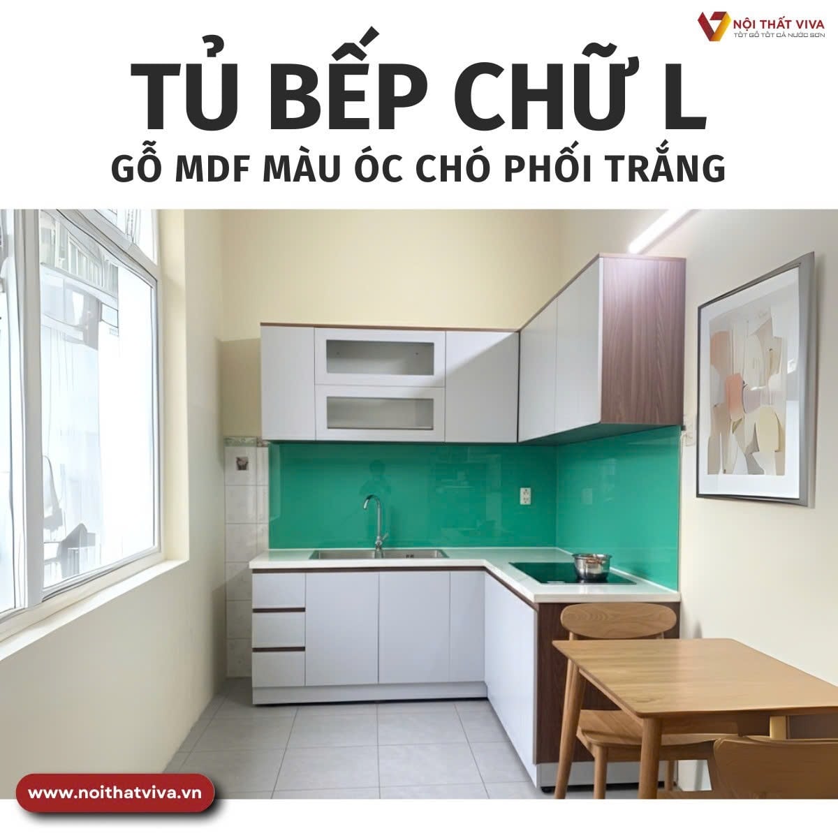 Kinh nghiệm thi c&ocirc;ng tủ bếp chữ l đơn giản bền, đẹp theo thời gian    