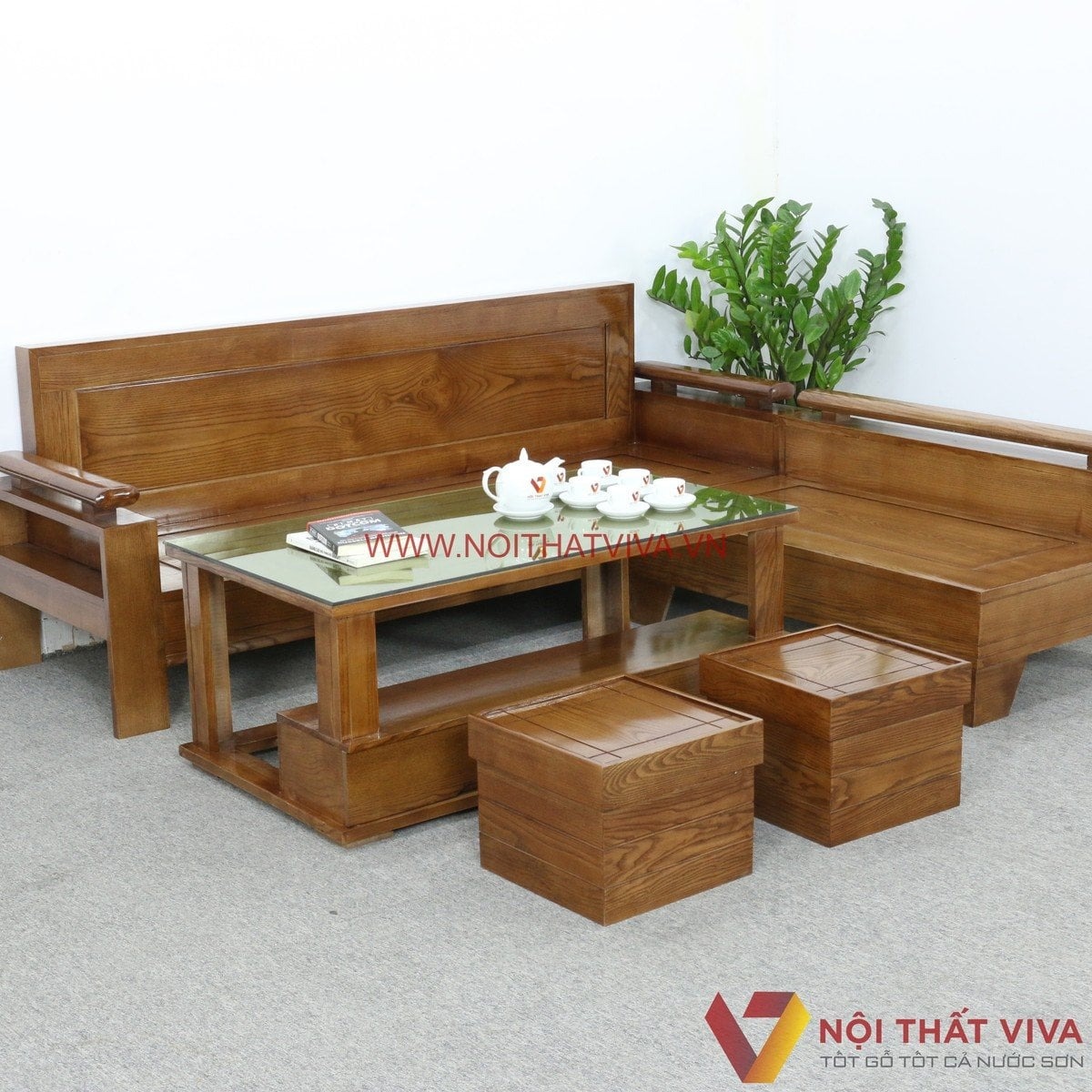 C&aacute;c mẫu bộ ghế sofa gỗ Sồi đẹp, phổ biến, c&aacute;ch chọn v&agrave; bảo quản