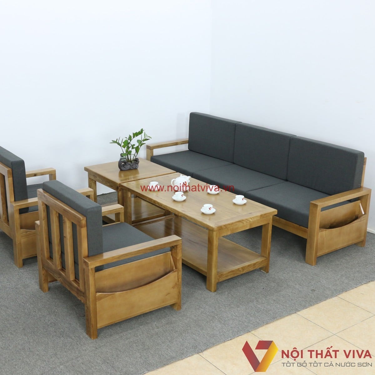 C&aacute;c mẫu bộ ghế sofa gỗ Sồi đẹp, phổ biến, c&aacute;ch chọn v&agrave; bảo quản