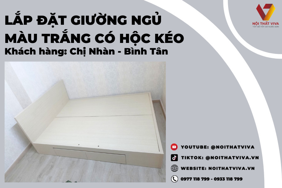  Mẫu Giường Ngủ Có Ngăn Kéo chị Nhàn - Bình Tân Tiện Nghi Và Tinh Tế