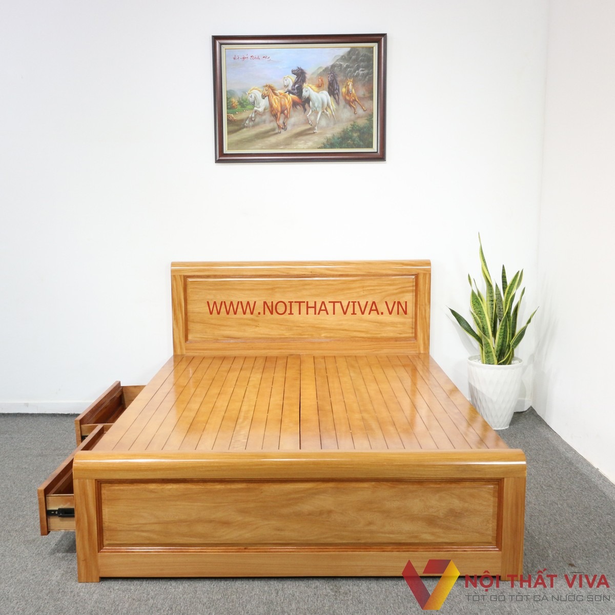 Mẫu giường ngủ đẹp hiện đại, thiết kế chuẩn xu hướng chỉ có tại Viva