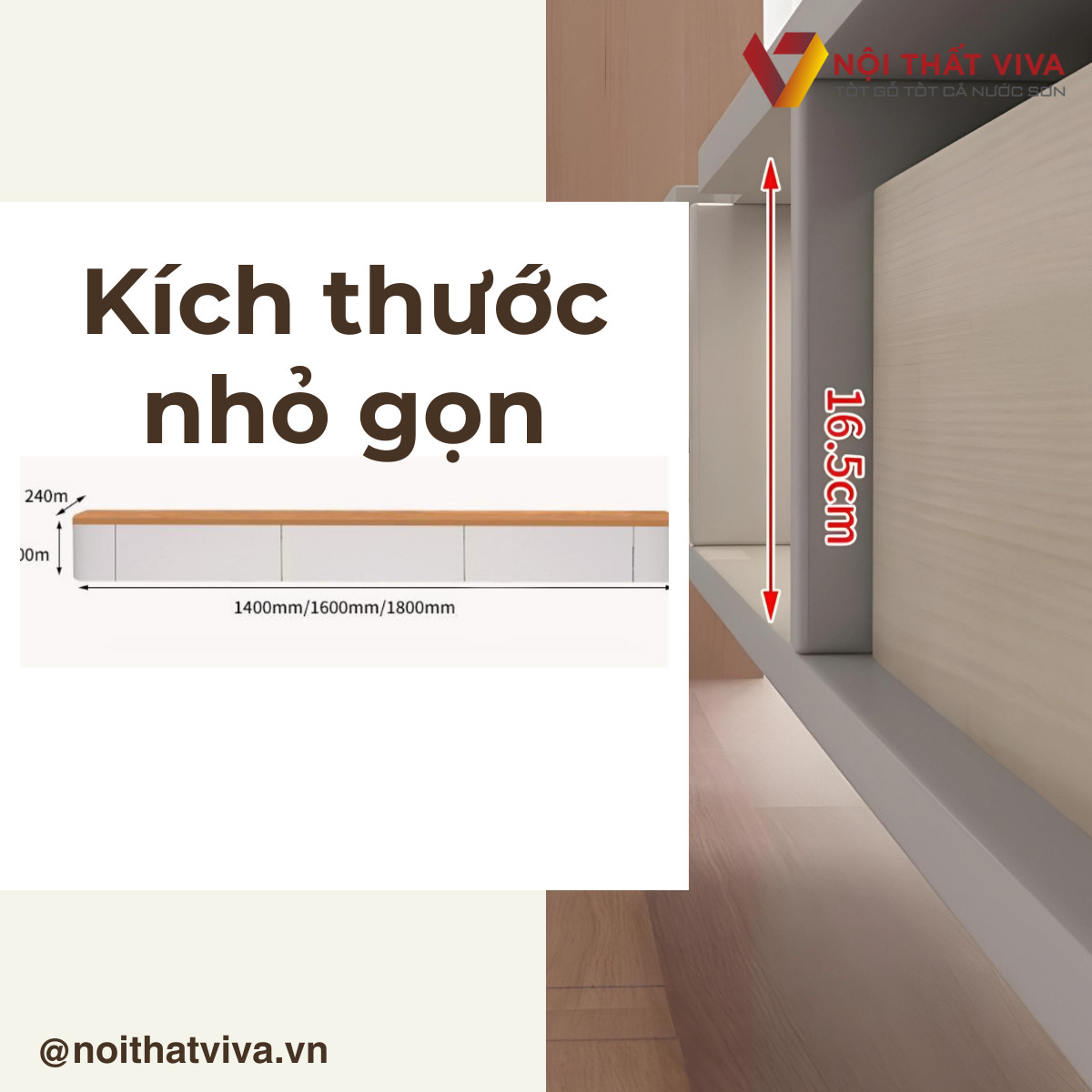 Mẫu Kệ Tivi Treo Tường Gỗ Công Nghiệp Hiện Đại Giá Tốt