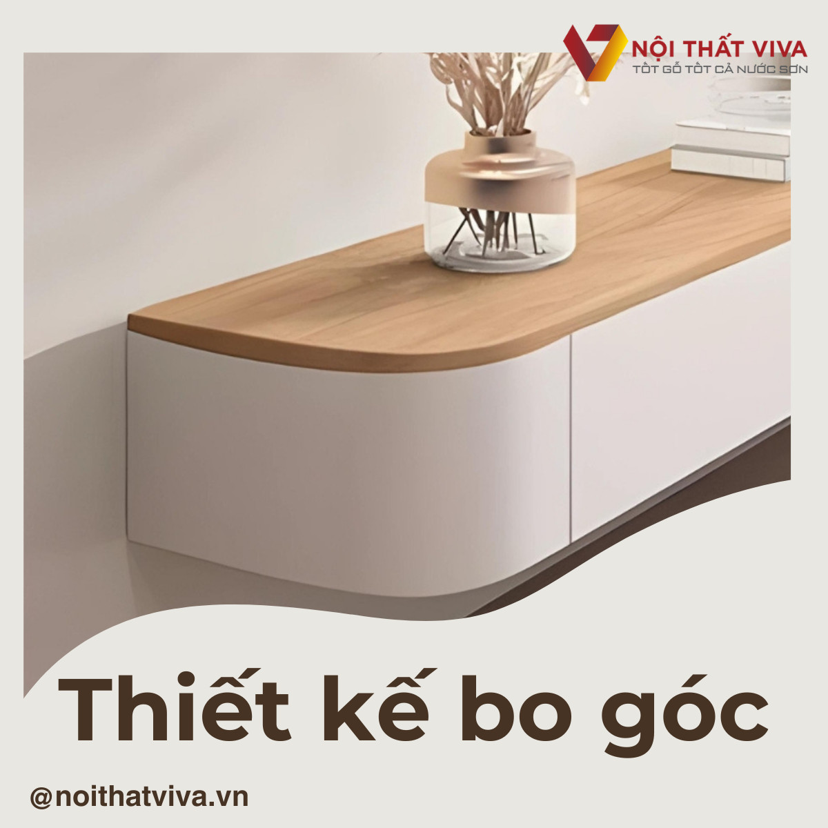 Mẫu Kệ Tivi Treo Tường Gỗ Công Nghiệp Hiện Đại Giá Tốt