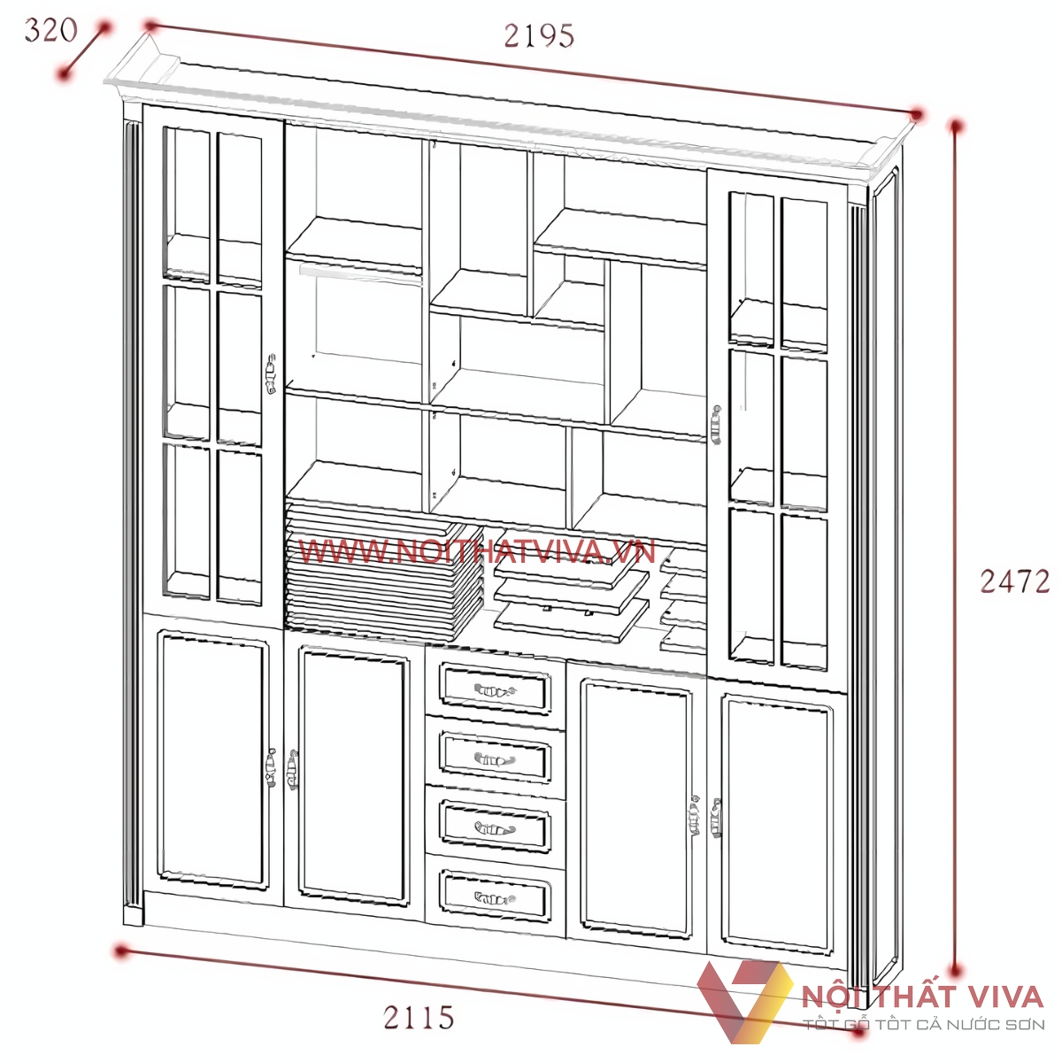 Mẫu Tủ Rượu Vang Đẹp Cho Gia Đình Thiết Kế Hiện Đại Sang Trọng